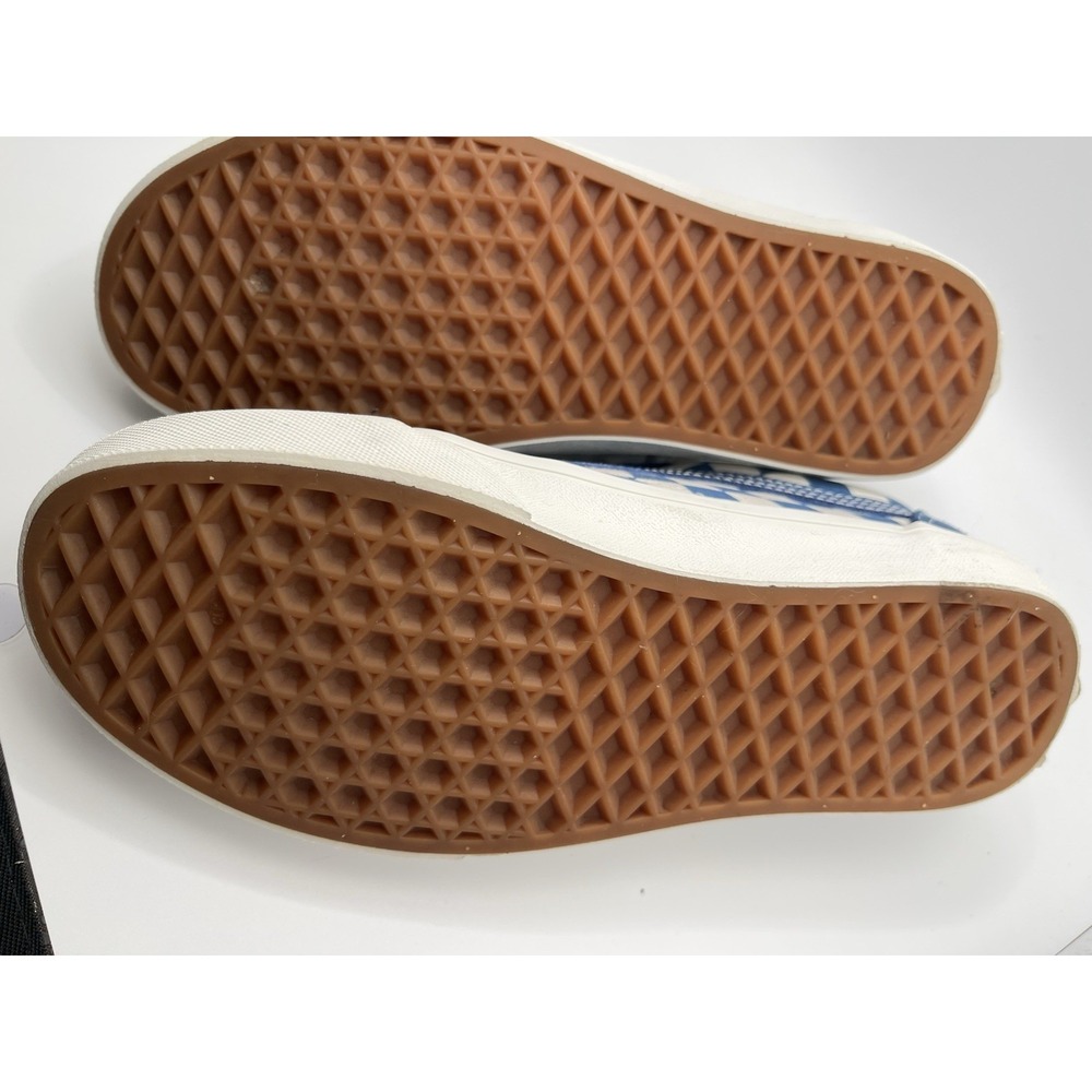 Vans Old Skool Blue Checkerboard Suede Canvas Skate Shoes Mens 5 Womens 6.5 - Picture 7 of 8